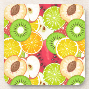 Dessous-de-verre Motif coloré de fruit d'amusement