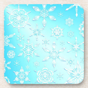 Dessous-de-verre Motif Crystal Snowflakes