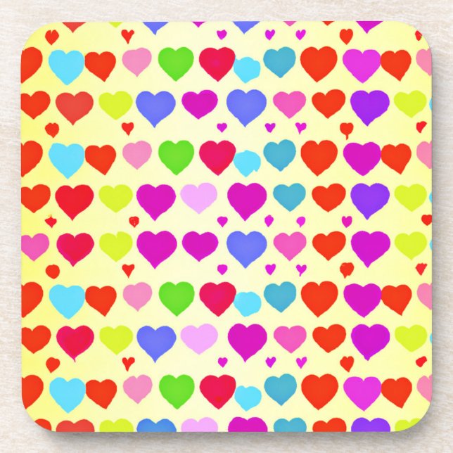 Dessous-de-verre Motif d'amour éblouissant (Devant)
