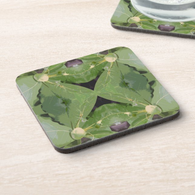 Dessous-de-verre Motif d'arbre aux amandes (Côté gauche)