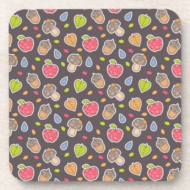 Dessous-de-verre motif d'automne (Devant)