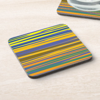 Dessous-de-verre Motif de bandes colorées abstraites