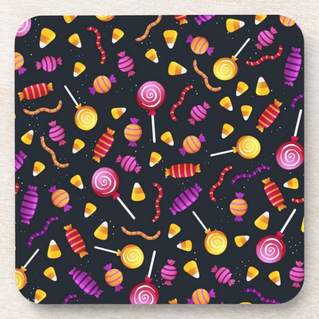Dessous-de-verre Motif de bonbons d'Halloween (Devant)