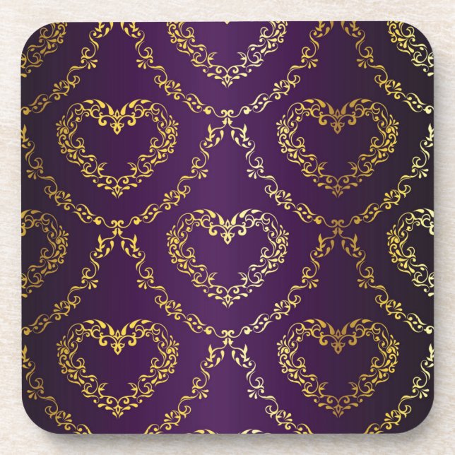 Dessous-de-verre Motif de brocart (Devant)