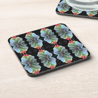 Dessous-de-verre Motif de cactus à fleur