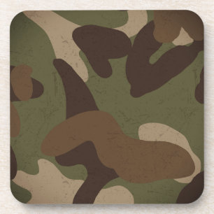 Dessous-de-verre Motif de camouflage militaire classique