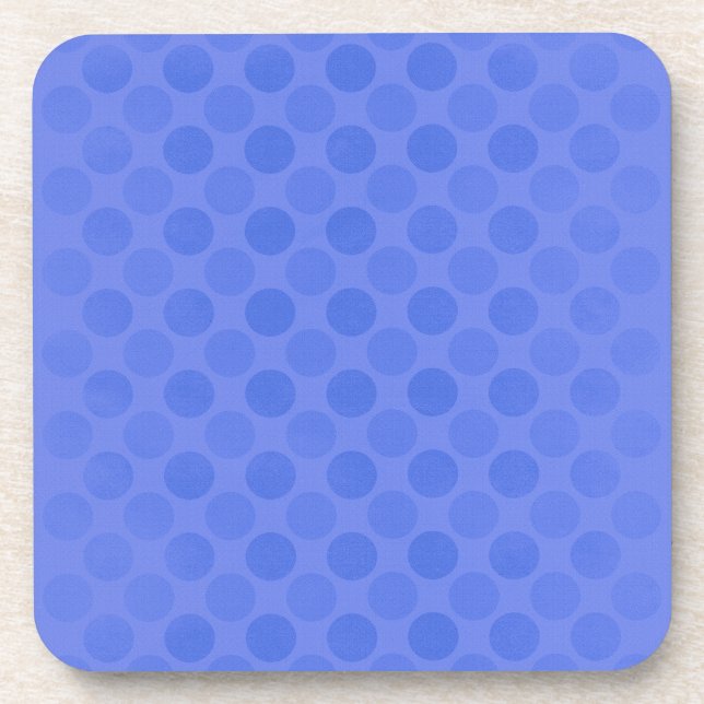 Dessous-de-verre Motif de cercles bleus rétrogradés (Devant)