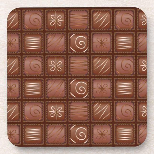 Dessous-de-verre Motif de chocolat (Devant)
