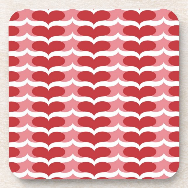 Dessous-de-verre Motif de coeur (Devant)