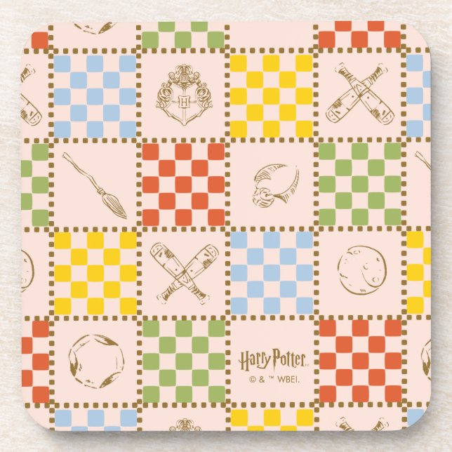 DESSOUS-DE-VERRE MOTIF DE CONTRÔLE D'ÉQUIPE QUIDDITCH™ HOGWARTS™ (Devant)