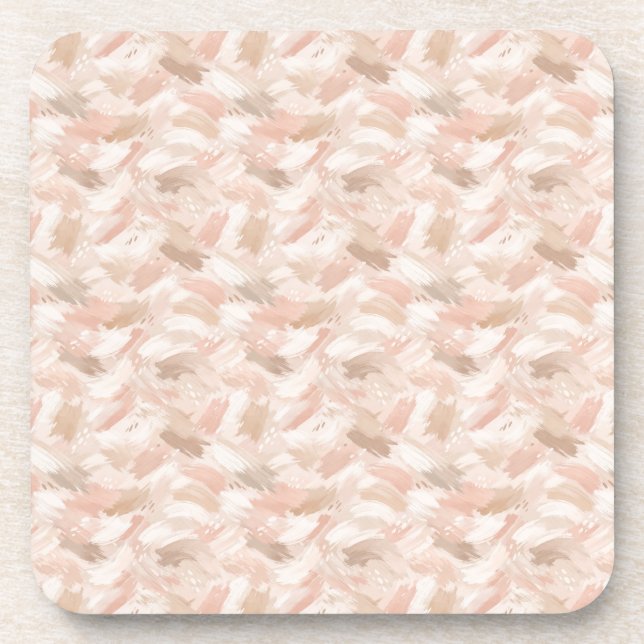 Dessous-de-verre Motif de coup de pinceau abstrait (Devant)