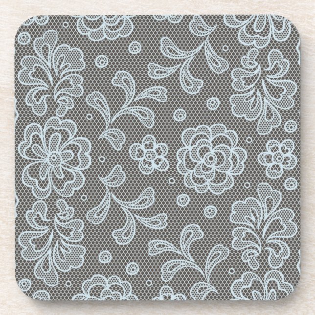 Dessous-de-verre Motif de dentelle, cru 6 de fleur (Devant)