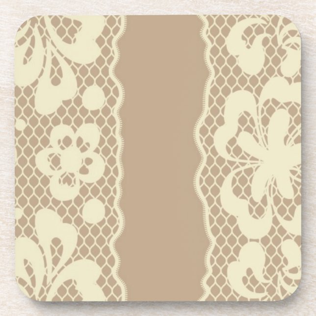 Dessous-de-verre Motif de dentelle, cru 7 de fleur (Devant)