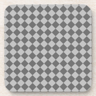 Dessous-de-verre Motif de diamant combiné gris par Shirley Taylor