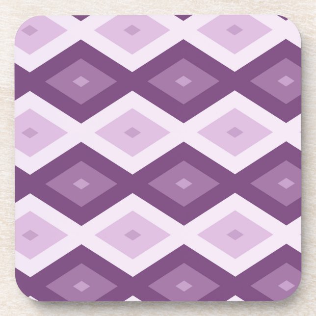 Dessous-de-verre Motif de diamant violet (Devant)