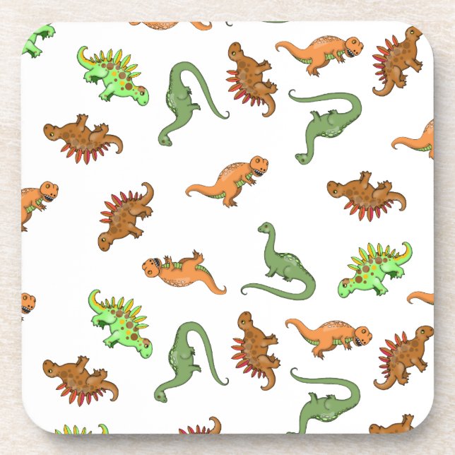 Dessous-de-verre Motif de dinosaure mignon (Devant)