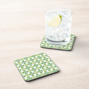 Dessous-de-verre Motif de feuille, motif de feuilles, feuilles vert