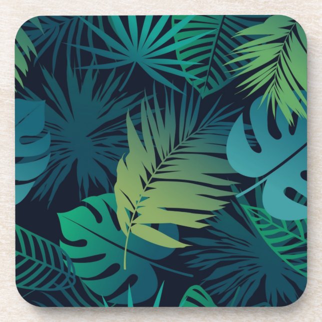 Dessous-de-verre Motif de feuilles (Devant)