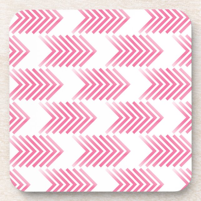 Dessous-de-verre Motif de flèche Tribal Rose (Devant)