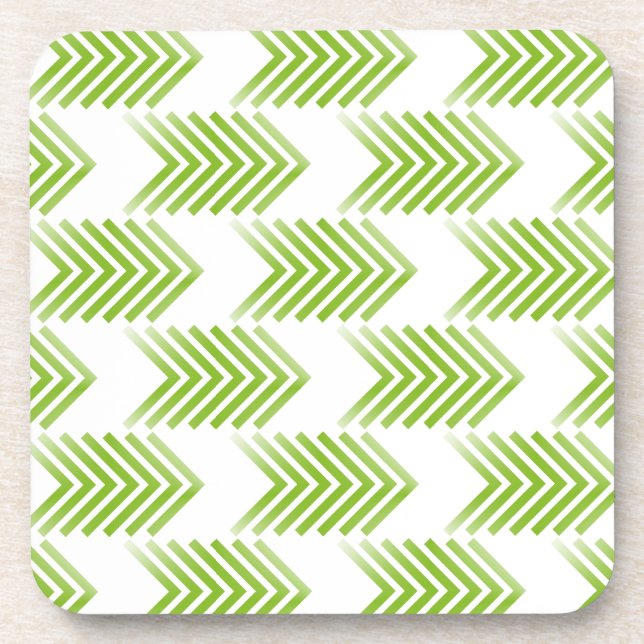 Dessous-de-verre Motif de flèche Tribal verte (Devant)
