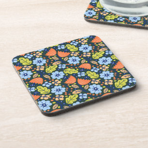 Dessous-de-verre Motif de fleur moderne joli coloré vif