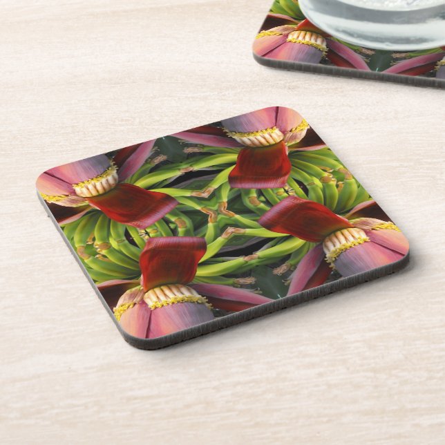 Dessous-de-verre Motif de fleurs bananes (Côté gauche)