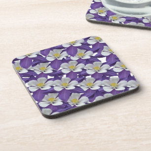 Dessous-de-verre Motif de fleurs Columbine