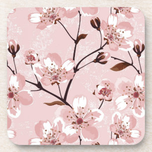 Dessous-de-verre Motif de fleurs de fleurs de cerisier