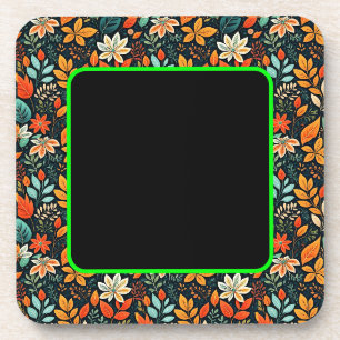 Dessous-de-verre Motif de fleurs exotiques florales