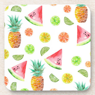 Dessous-de-verre Motif de fruit glacé d'aquarelle