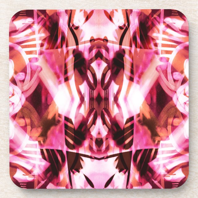 Dessous-de-verre Motif de graffiti rose (Devant)