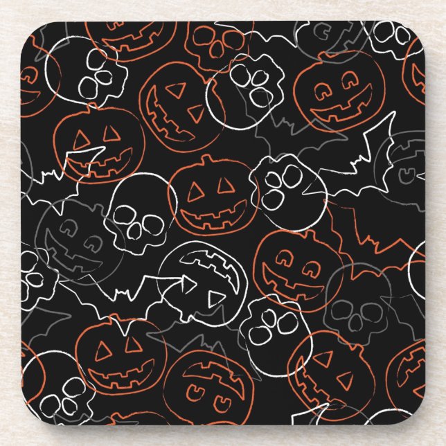 Dessous-de-verre Motif de Halloween (Devant)