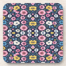 Motif de jardin fleuri de minuit profonde Sherpa B