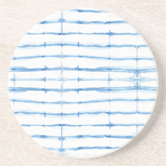 Dessous de verre Motif de la ligne bleue de Shibor