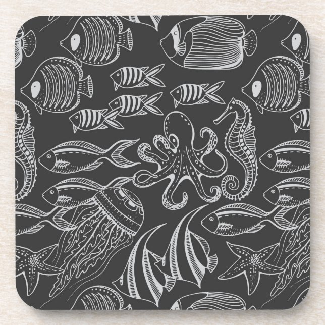 Dessous-de-verre Motif de la mer Noire (Devant)