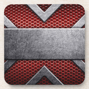 Dessous-de-verre Motif de la plaque de métal