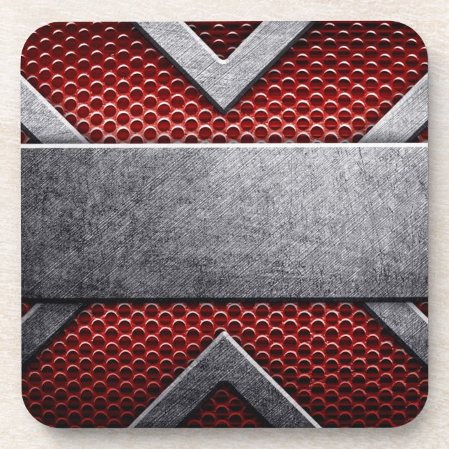 Dessous-de-verre Motif de la plaque de métal (Devant)