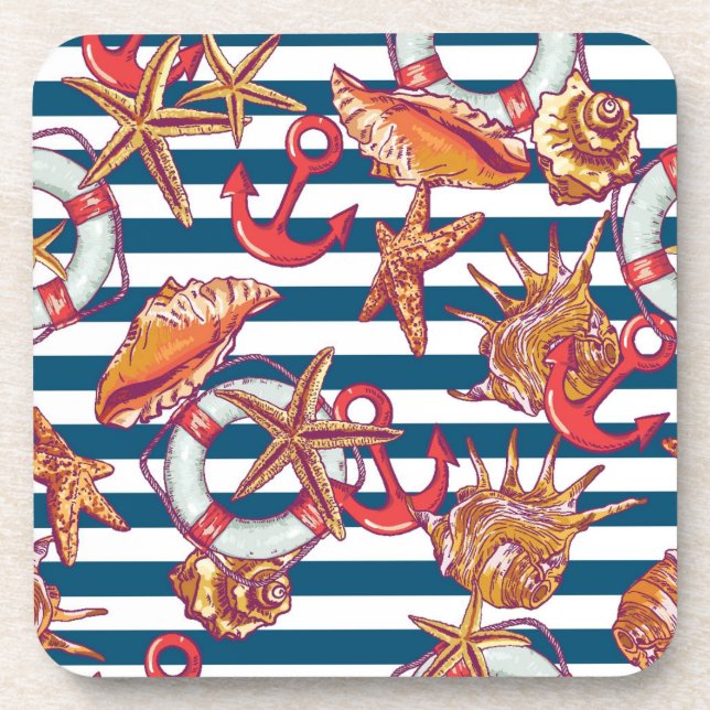 Dessous-de-verre Motif De L'Amidon Et De La Grève (Devant)