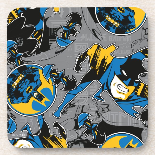 Dessous-de-verre Motif de lancer à fond Batman (Devant)