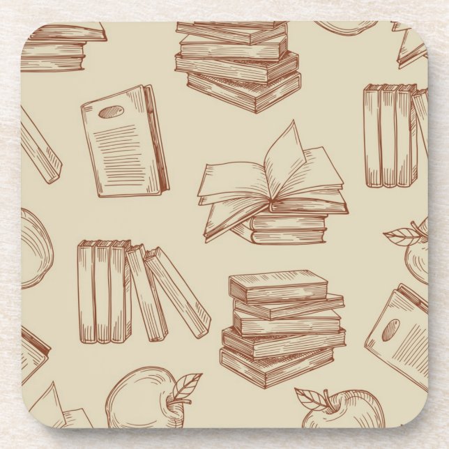 Dessous-de-verre Motif de livre (Devant)