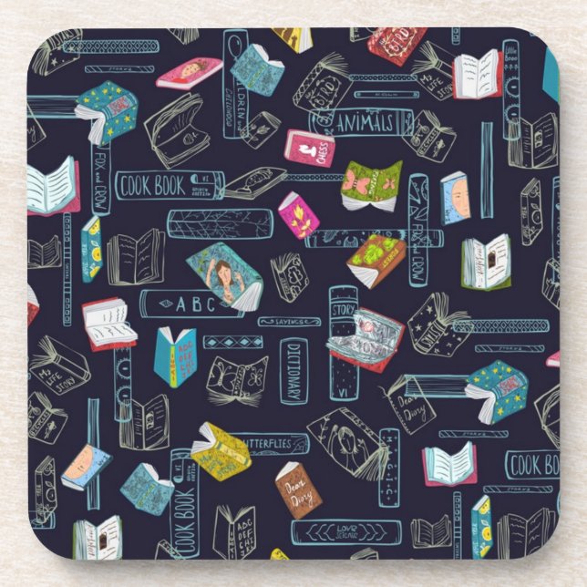 Dessous-de-verre Motif de livre (Devant)