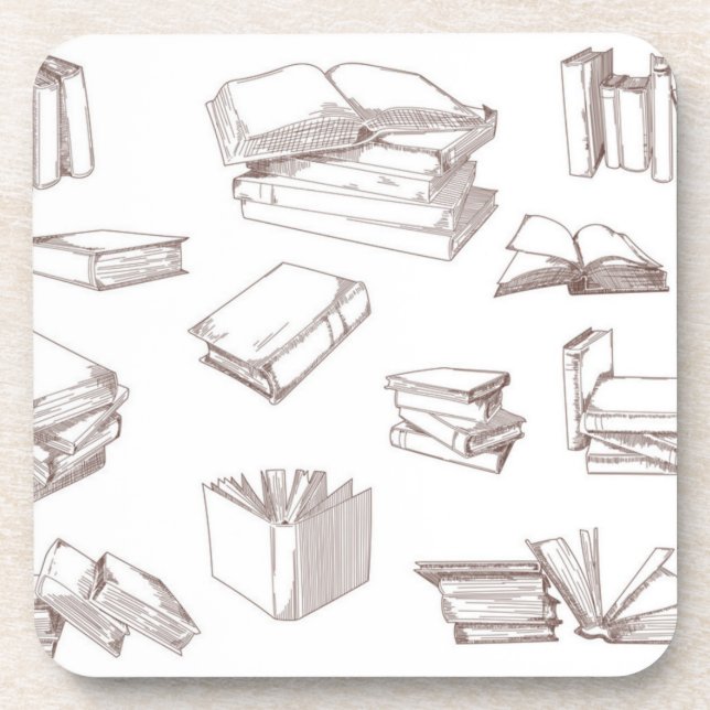 Dessous-de-verre Motif de livre (Devant)