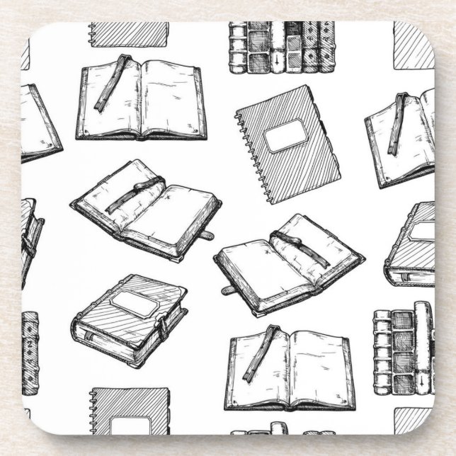 Dessous-de-verre Motif de livre (Devant)
