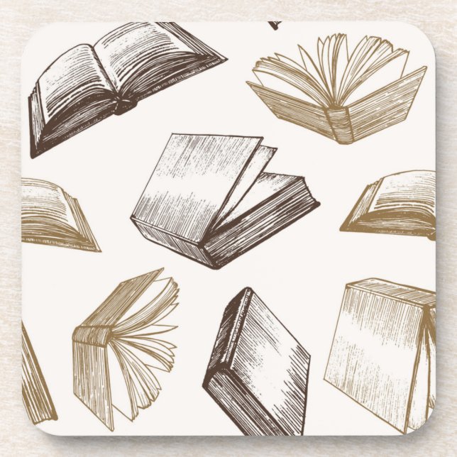 Dessous-de-verre Motif de livre (Devant)
