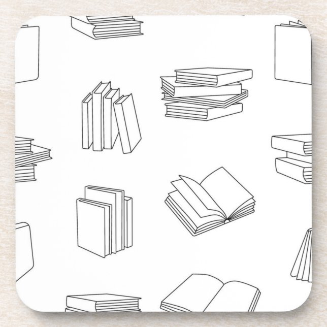 Dessous-de-verre Motif de livre (Devant)