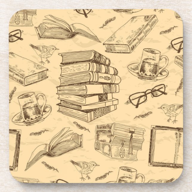 Dessous-de-verre Motif de livre (Devant)