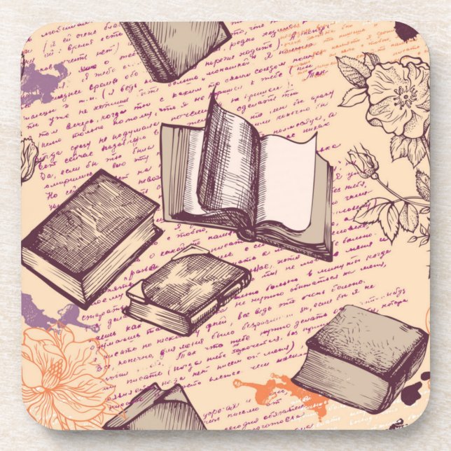 Dessous-de-verre Motif de livre (Devant)