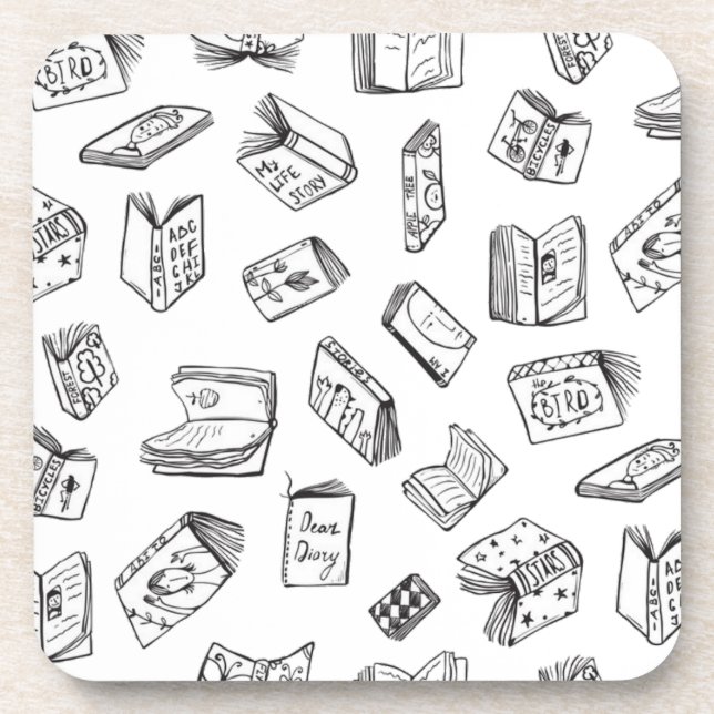 Dessous-de-verre Motif de livre (Devant)