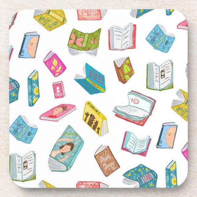 Dessous-de-verre Motif de livre (Devant)
