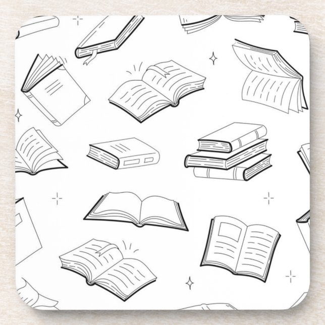 Dessous-de-verre Motif de livre (Devant)